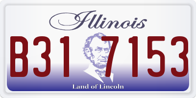 IL license plate B317153