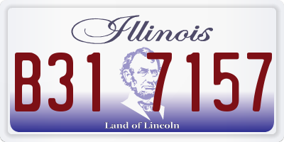 IL license plate B317157