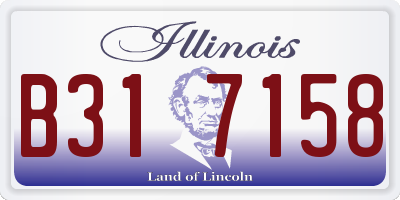 IL license plate B317158