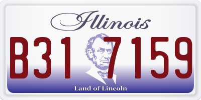 IL license plate B317159
