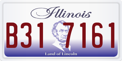 IL license plate B317161
