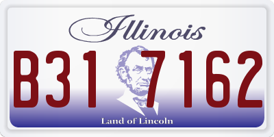 IL license plate B317162