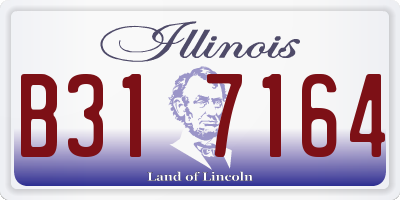 IL license plate B317164