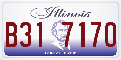 IL license plate B317170