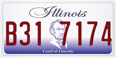 IL license plate B317174