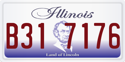 IL license plate B317176