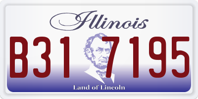 IL license plate B317195