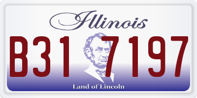 IL license plate B317197