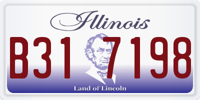 IL license plate B317198