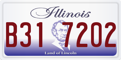 IL license plate B317202