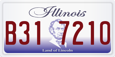 IL license plate B317210