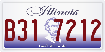 IL license plate B317212
