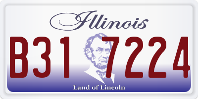 IL license plate B317224