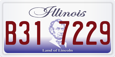 IL license plate B317229