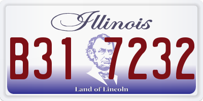 IL license plate B317232