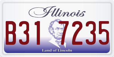 IL license plate B317235