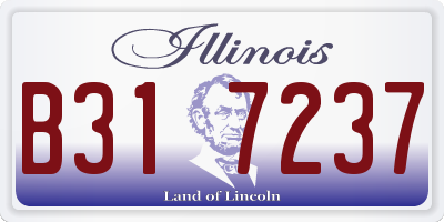 IL license plate B317237