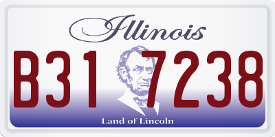 IL license plate B317238