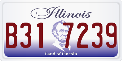IL license plate B317239