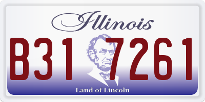 IL license plate B317261