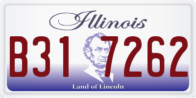 IL license plate B317262