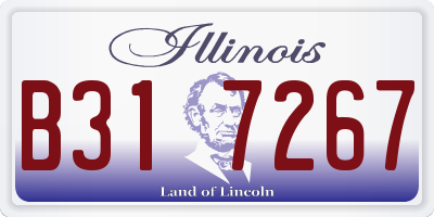 IL license plate B317267