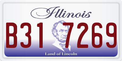 IL license plate B317269