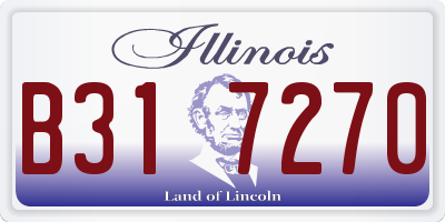 IL license plate B317270