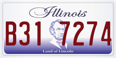 IL license plate B317274