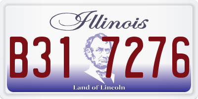 IL license plate B317276