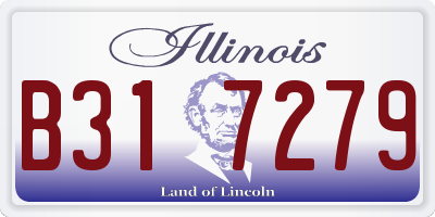IL license plate B317279
