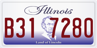 IL license plate B317280
