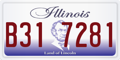 IL license plate B317281