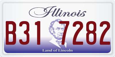 IL license plate B317282