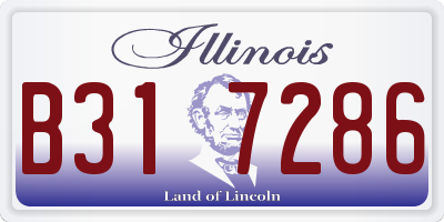 IL license plate B317286