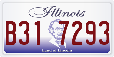 IL license plate B317293