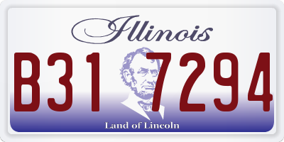 IL license plate B317294