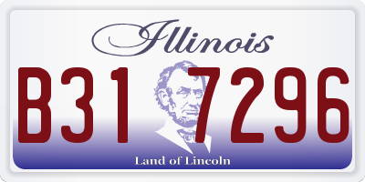 IL license plate B317296