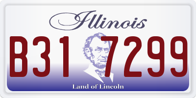 IL license plate B317299