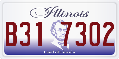 IL license plate B317302