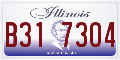 IL license plate B317304