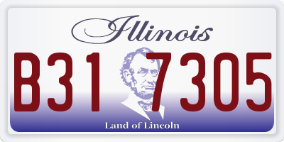 IL license plate B317305