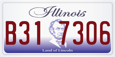 IL license plate B317306