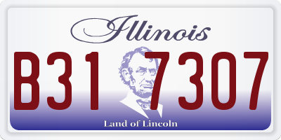 IL license plate B317307