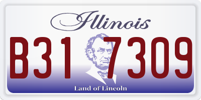 IL license plate B317309
