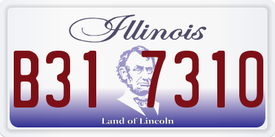 IL license plate B317310