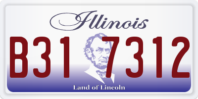 IL license plate B317312