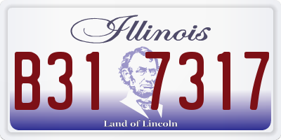 IL license plate B317317