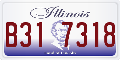 IL license plate B317318