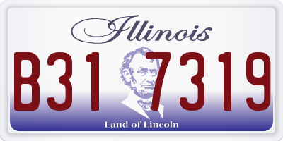 IL license plate B317319